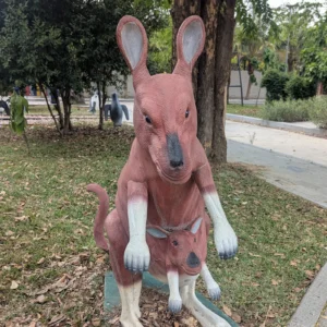 A giant kangaroo statue